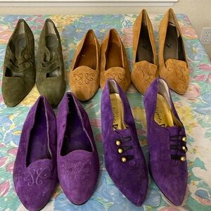 Swede shoes size 7 Ellemenno except green Picasso